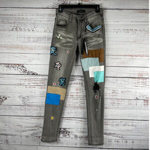 Amiri Size 28 Grateful Dead Dancing Bear Embroidered Jeans